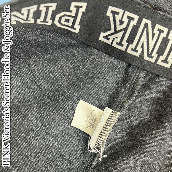 Pre-Owned PINK Victoria’s Secret Hoodie & Jogger Set – XS / M - Picture 3 of 10